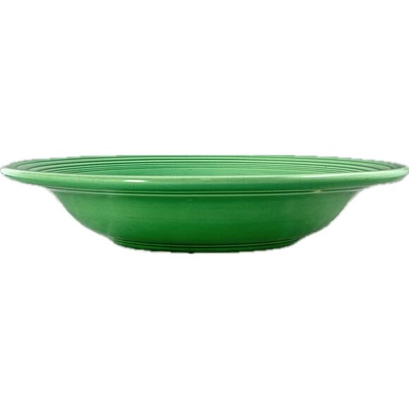 Fiesta Vintage Medium Green DEEP PLATE FLAT SOUP 8 1/4" Fiestaware - Picture 5 of 11